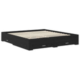 Bed Frame with Drawer with Headboard Manual Engineered Wood 3411615