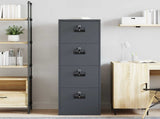 File Cabinet Anthracite 45.5 x 42 x 139 cm Cold-Rolled Steel 891624