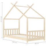 Kids Bed Frame Solid Pine Wood 80x160 cm 283365
