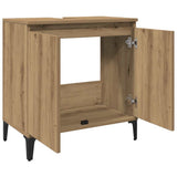 Sink Cabinet Artisan Oak 58x33x60 cm Engineered Wood 857115