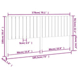 818885 Bed Headboard 185,5x4x100 cm Solid Wood Pine