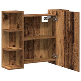 Bathroom Mirror Cabinet Old Wood 80x20.5x64 cm Engineered Wood 856036