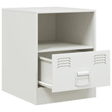 Bedside Cabinets 2 pcs White 34.5x39x44 cm Steel 841762