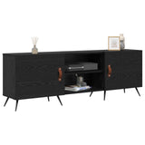 TV Cabinet Black oak 150 x 30 x 50 cm Engineered wood 879591