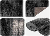 Runner Rug FLORNES Woven Black 100 x 400 cm PP 7 mm 42057462