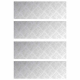 Stair Tread Rectangular 4 pcs Silver 75 x 25 cm Aluminium 4104278