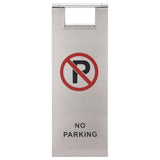 149574 Folding Parking Sign Stainless Steel