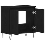 Bathroom Sink Cabinet Black Oak 58 x 33 x 60 cm Engineered Wood 862888