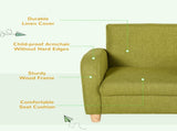 Children Armchair Mini Sofa Wood Frame Anti-Slip Legs High Back T3398P347642
