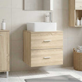 Wall-Mounted Sink Vanity Sonoma Oak 53 x 34.5 x 63 cm 890288