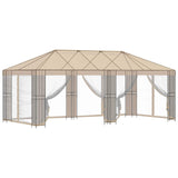 Gazebo Frame 6 x 3 m Black Steel 3375981