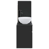 Bathroom Furniture Set 2 pcs Black 33 x 34.5 x 100 cm 3406134
