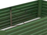 Set of 2 Raised Beds for Garden, Galvanised Steel Outdoor Planters with Multi-reinforced Rods for T3398P377615