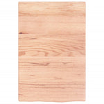 Basin Shelf Wall Mounted Steel and Solid Wood Oak 3302558