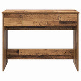 Cosmetic Table with Drawer with Mirror Old Wood 100 x 45 x76 cm 871669