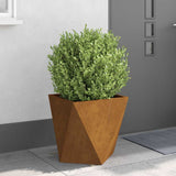 Planter 2 pcs Rusty 50 x 50 x 50 cm Weathering Steel 883849
