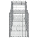 Arched Gabion Baskets 17 pcs 300x50x60/80 cm Galvanised Iron 3146678