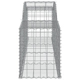 Arched Gabion Baskets 17 pcs 300x50x60/80 cm Galvanised Iron 3146678