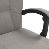 Reclining Office Chair Taupe Fabric 349749