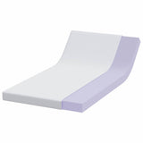 Mattress Topper White 100 x 200 x 10 cm Jaquard Fabric 4106246