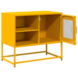 TV Cabinet Mustard Yellow 68x39x60.5 cm Steel 853389