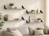Wall Shelves 4 pcs Grey Sonoma 80 x 20 x 17 cm 8014538