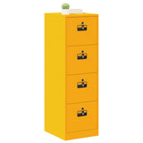 File Cabinet with Drawer 2 pcs Mustard Yellow 44 x 50 x 139 cm 3406157