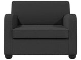 Armchair Dark Grey Faux Lamb Fleece 42043409