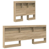 Storage Headboard with Shelf Sonoma Oak 75 cm Engineered Wood 3335527