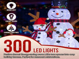 Set of 3 Lighted Snowman Family Christmas Yard Decorations, 60cm 90cm 120cm Pre-lit Pull Up Snowman 12090864