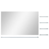 Wall Mirror with 5 Shelves Silver 100x60 cm 249446