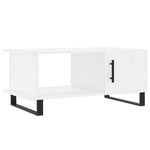 ZNTS Coffee Table High Gloss White 90x50x40 cm Engineered Wood 829510