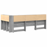 Storage Headboard with Shelf Grey Sonoma 100 cm Engineered Wood 3335466