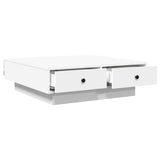 ZNTS Coffee Table White 90x90x28 cm Engineered Wood 848087