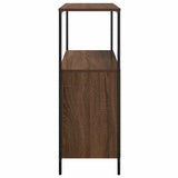 Bathroom Cabinet with Shelves Brown Oak 76.5x35x95 cm 861921