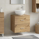 Wall-Mounted Sink Vanity Artisan Oak 49.5 x 35 x 63 cm 890261