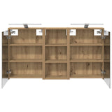 Bathroom Cabinet Set 3 pcs 116 x 16 x 62.5 cm Engineered wood 3403823
