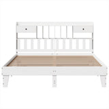 Bed Frame without Mattress White 180x200 cm Super King Solid Wood Pine 3308835