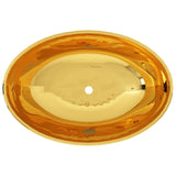 Wash Basin 40x33x13.5 cm Ceramic Gold 143474