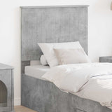 Headboard with Headboard Concrete Grey 75 cm Engineered wood 887828