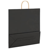 Paper Bags 50 pcs with Handles Black 45x17x48 cm 4101639