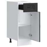 Kitchen Base Cabinet Kalmar Black Engineered Wood 853458