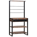 Kitchen Rack Multicolour and Black 80 x 40 x 160 cm 4015990