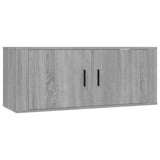 2 Piece Wall-mounted TV Cabinet Set Grey Sonoma 100x34,5x40 cm 3188372