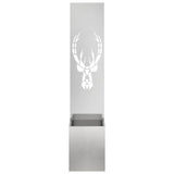 Garden Privacy Screen Sliver 32 x 32 x 150 cm Stainless steel 876417