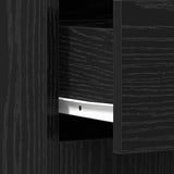 Bathroom Cabinet Black Oak 60 x 33 x 80 cm Engineered Wood 862551