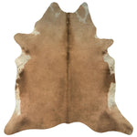 ZNTS Real Cow Hide Rug Brown and White 150x170 cm 284344