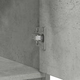 Sideboard with Drawers and Doors Concrete Grey 73x31x90 cm 861853