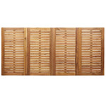 Garden Dining Set 7 pcs Brown Solid teak wood 3334802