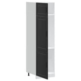 Kitchen Cupboard "Porto" Black Engineered Wood 854108